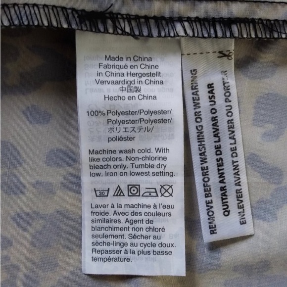 J Crew Perfect Rain Jacket Leopard Print Hooded XS - Picture 15 of 15